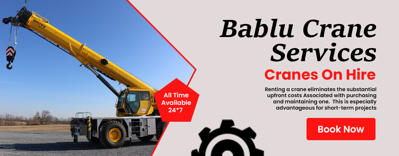 Bablu Crane Service | Crane Rental Services in Gurgaon, Haryana